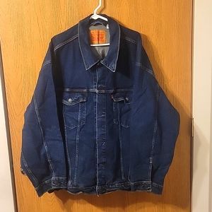Mens big and tall levi's blue denim trucker jacket size 5x used great condition